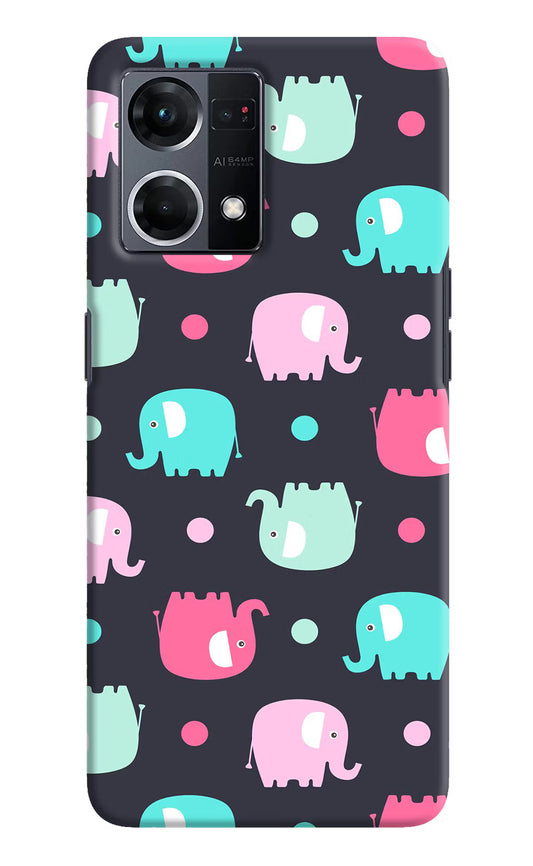 Elephants Oppo F21 Pro 4G Hard Case Back Cover by Casekaro