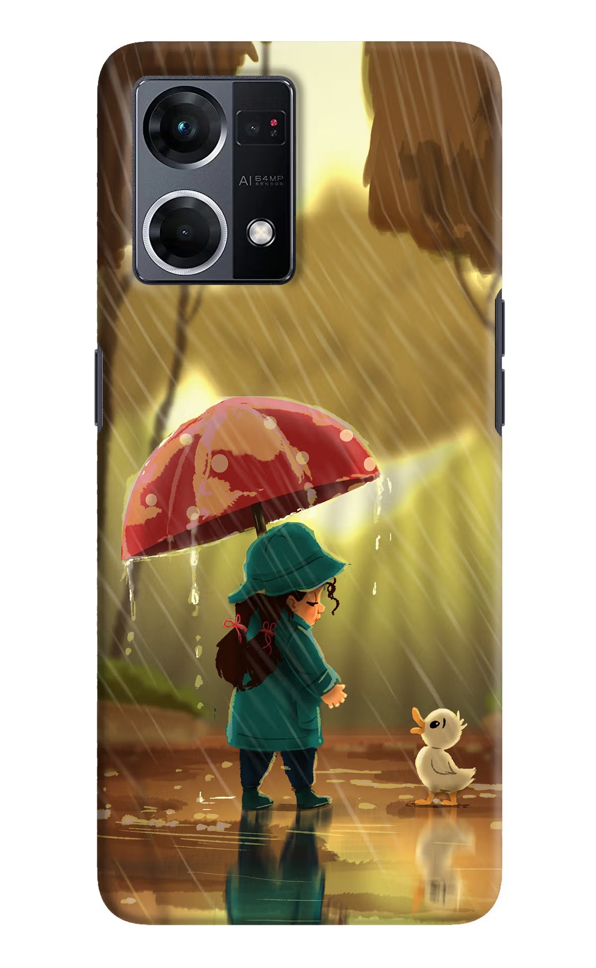 Rainy Day Oppo F21 Pro 4G Hard Case Back Cover by Casekaro
