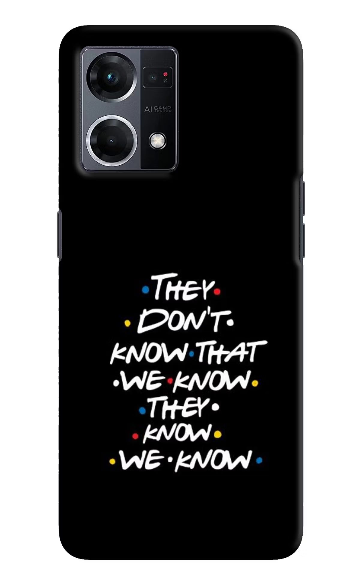 FRIENDS Dialogue Oppo F21 Pro 4G Hard Case Back Cover by Casekaro