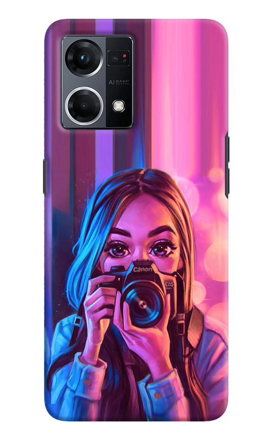 Girl Photographer Oppo F21 Pro 4G Hard Case Back Cover by Casekaro