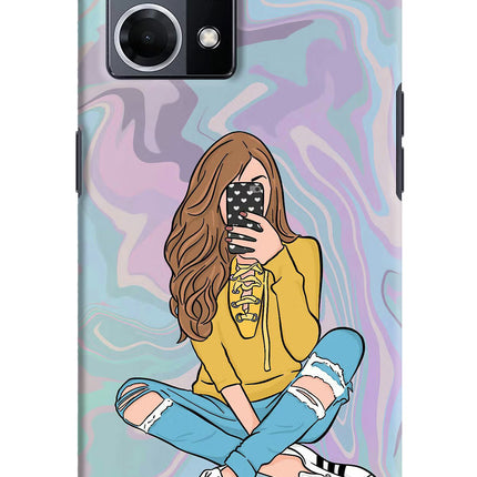 Selfie Girl Oppo F21 Pro 4G Hard Case Back Cover by Casekaro