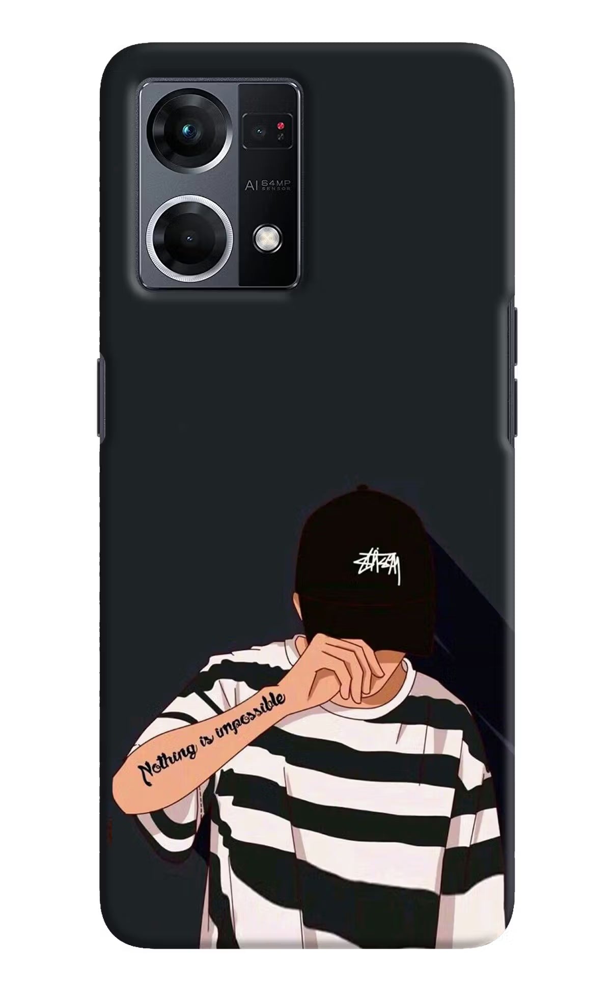 Aesthetic Boy Oppo F21 Pro 4G Hard Case Back Cover by Casekaro