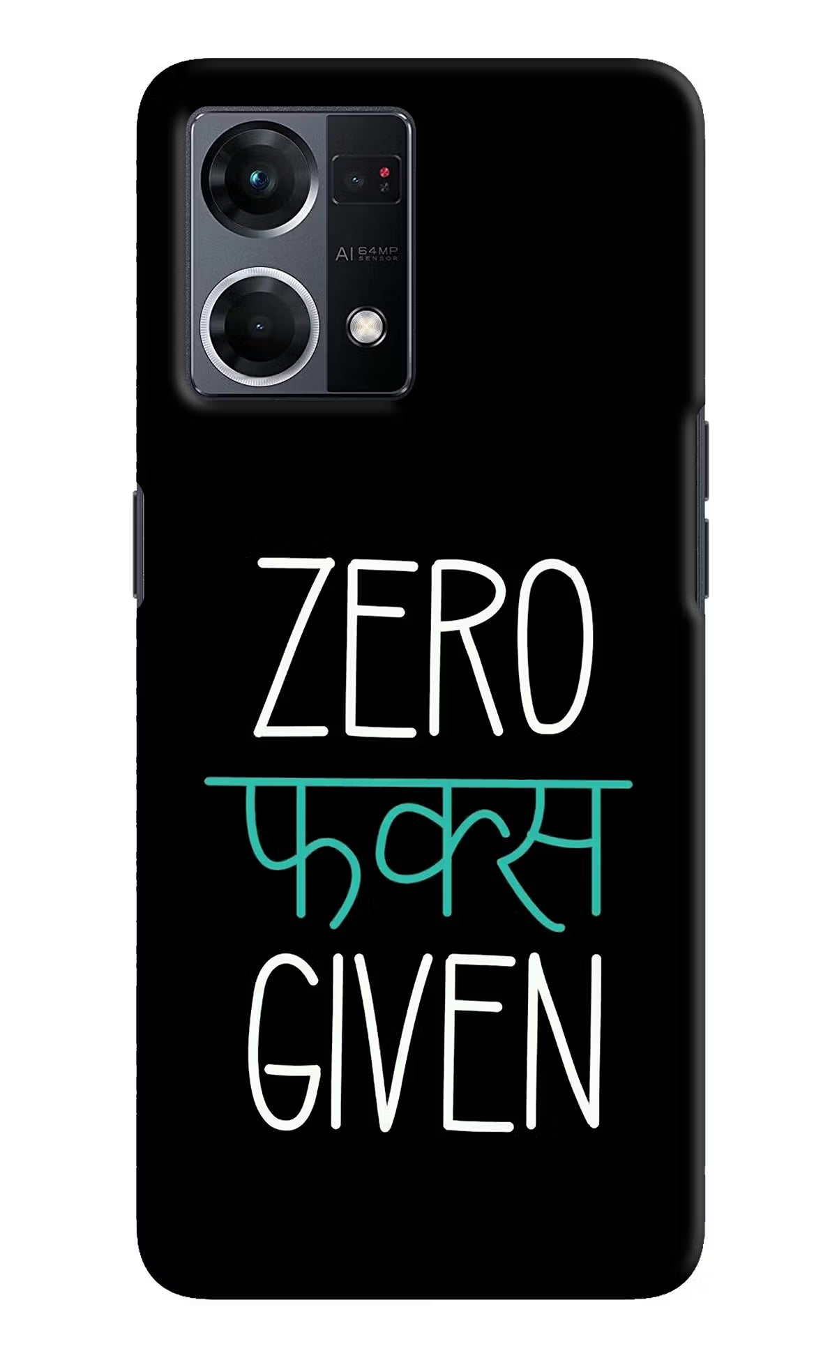 Zero Fucks Given Oppo F21 Pro 4G Hard Case Back Cover by Casekaro
