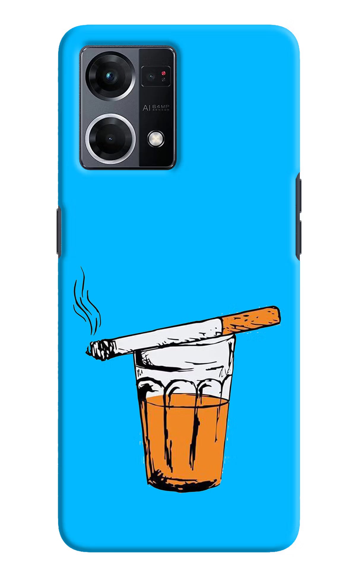 Chai Sutta Oppo F21 Pro 4G Hard Case Back Cover by Casekaro