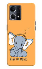High On Music Oppo F21 Pro 4G Hard Case Back Cover by Casekaro