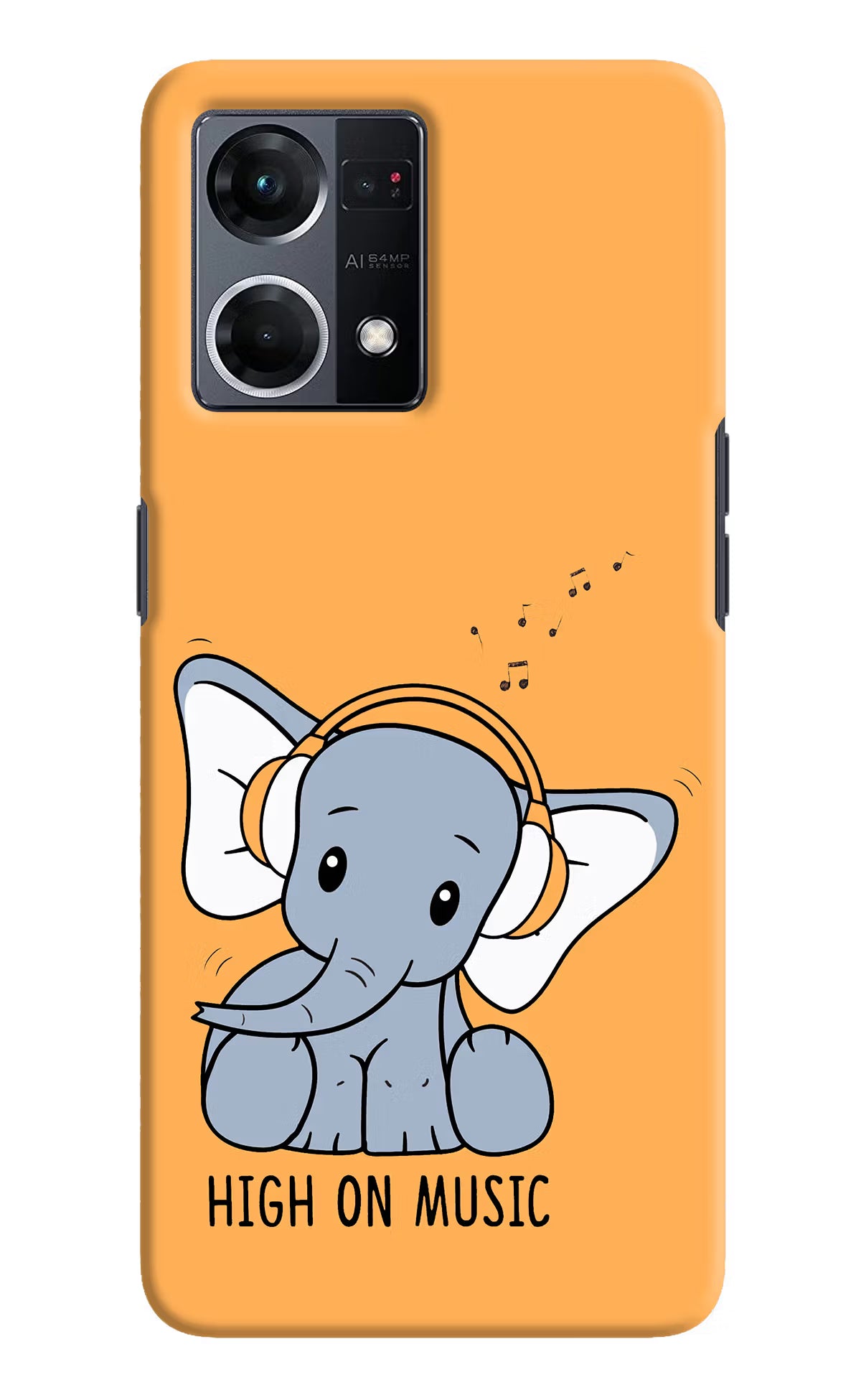 High On Music Oppo F21 Pro 4G Hard Case Back Cover by Casekaro