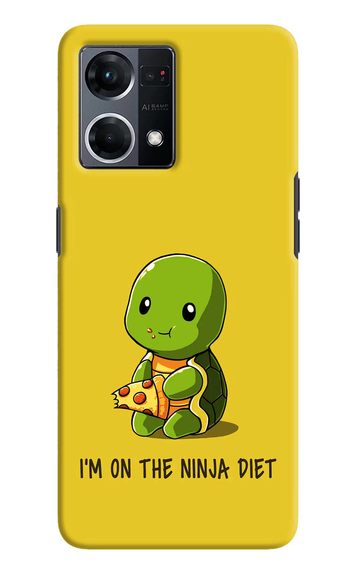 I'm on Ninja Diet Oppo F21 Pro 4G Hard Case Back Cover by Casekaro