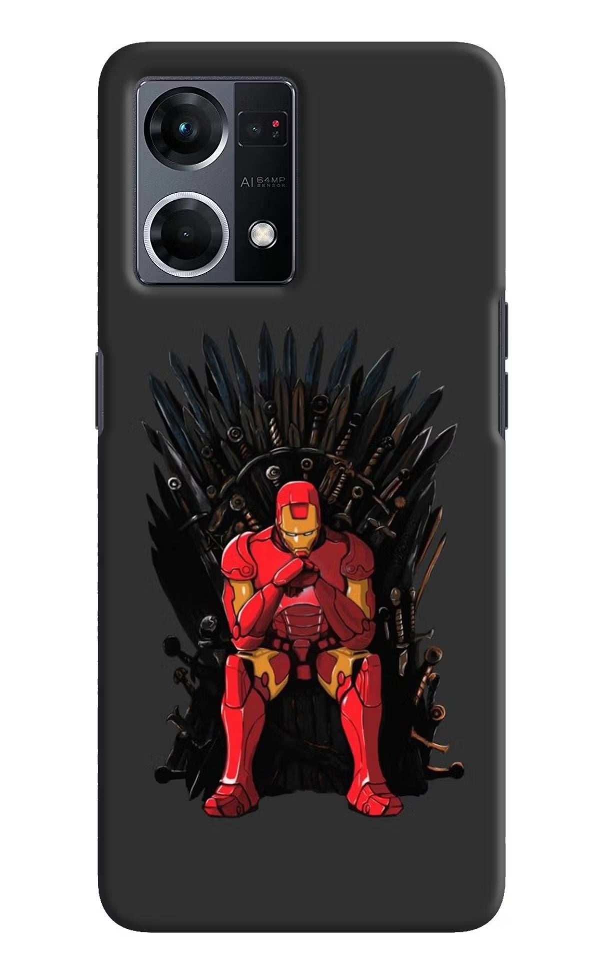 Ironman Throne Oppo F21 Pro 4G Hard Case Back Cover by Casekaro