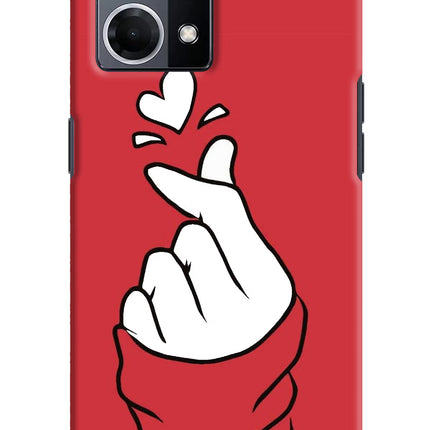 Korean Love Sign Oppo F21 Pro 4G Hard Case Back Cover by Casekaro
