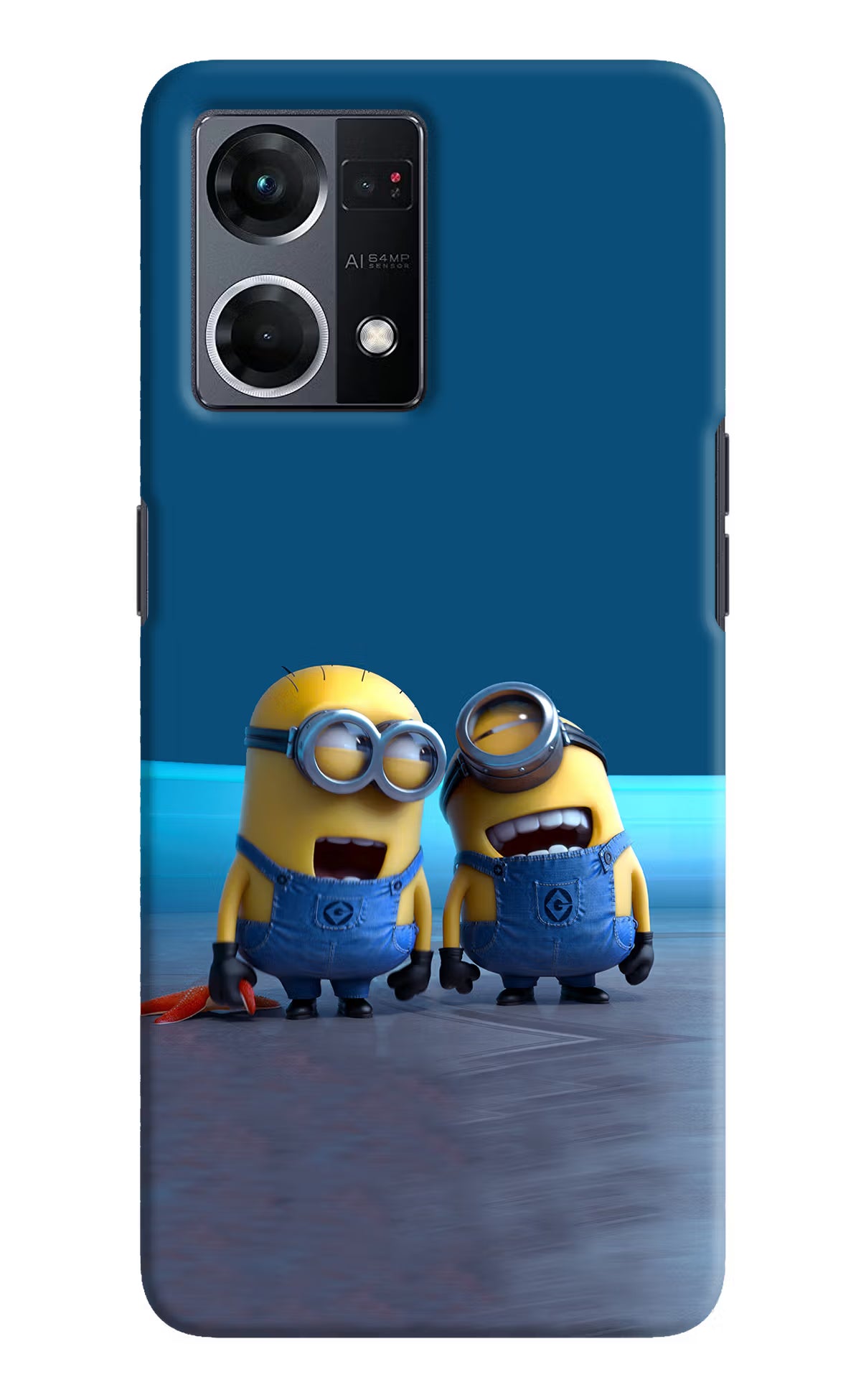Minion Laughing Oppo F21 Pro 4G Hard Case Back Cover by Casekaro