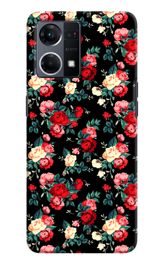 Rose Pattern Oppo F21 Pro 4G Hard Case Back Cover by Casekaro