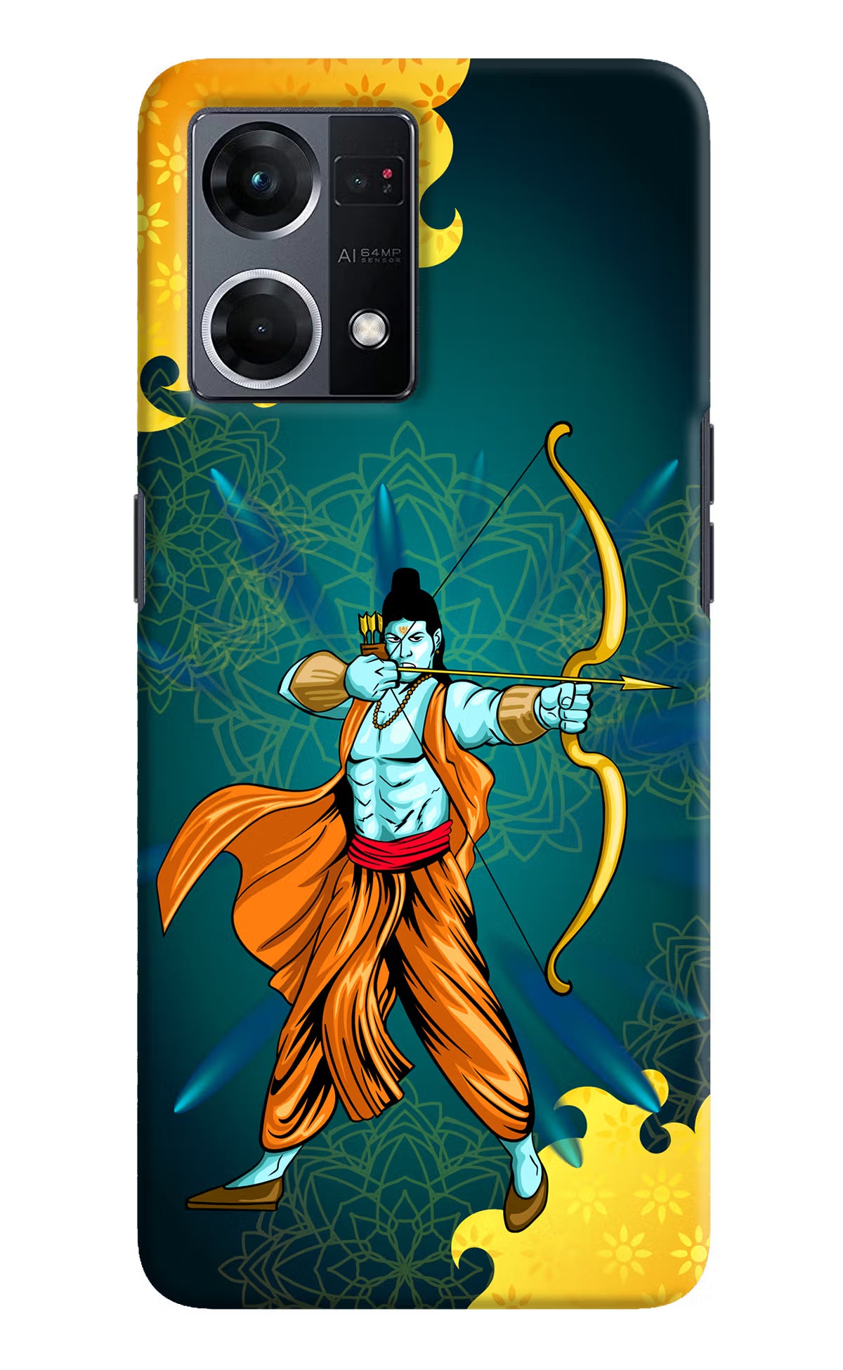 Lord Ram - 6 Oppo F21 Pro 4G Hard Case Back Cover by Casekaro