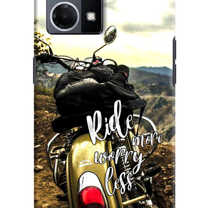 Ride More Worry Less Oppo F21 Pro 4G Hard Case Back Cover by Casekaro