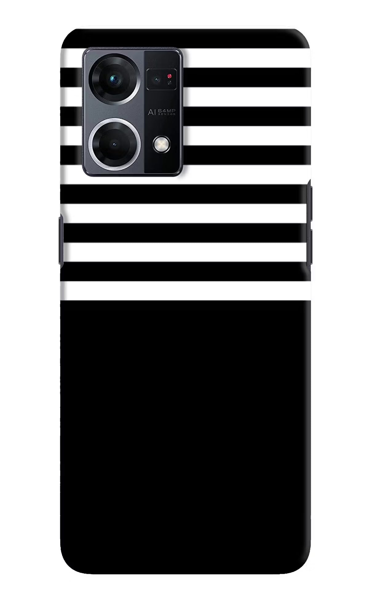 Black and White Print Oppo F21 Pro 4G Hard Case Back Cover by Casekaro