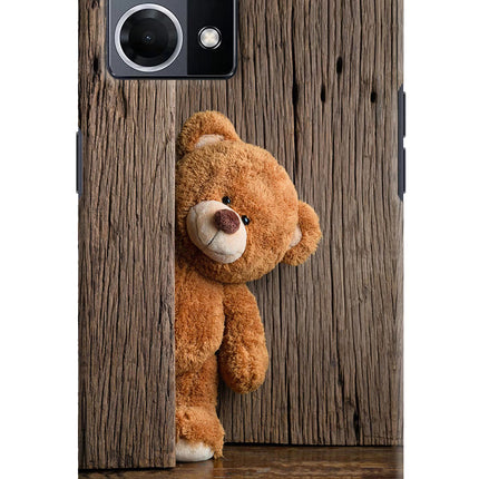 Teddy Wooden Oppo F21 Pro 4G Hard Case Back Cover by Casekaro