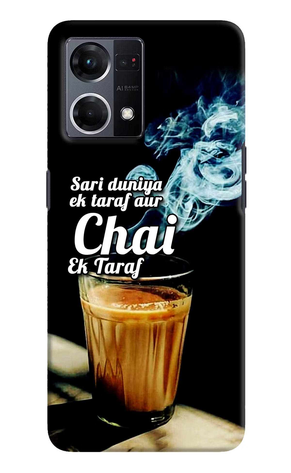 Chai Ek Taraf Quote Oppo F21 Pro 4G Hard Case Back Cover by Casekaro