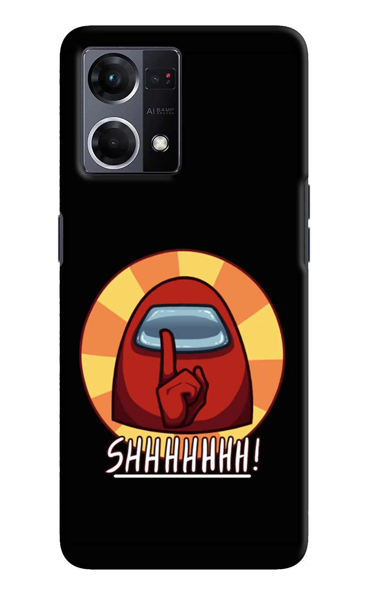 Among Us Shhh! Oppo F21 Pro 4G Hard Case Back Cover by Casekaro