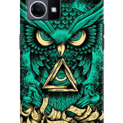 Green Owl Oppo F21 Pro 4G Hard Case Back Cover by Casekaro