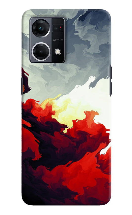 Fire Cloud Oppo F21 Pro 4G Hard Case Back Cover by Casekaro