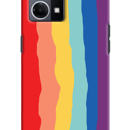 Rainbow Oppo F21 Pro 4G Hard Case Back Cover by Casekaro