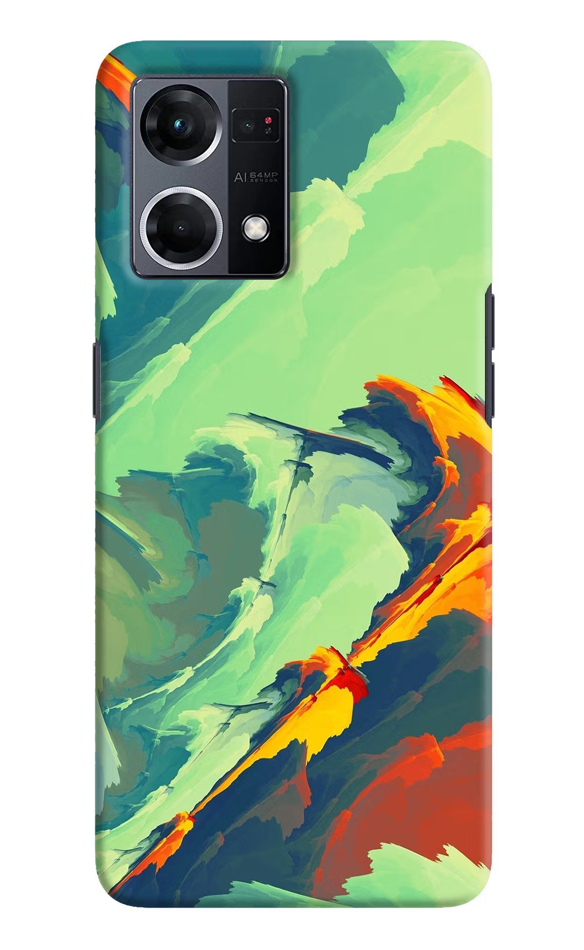 Paint Art Oppo F21 Pro 4G Hard Case Back Cover by Casekaro