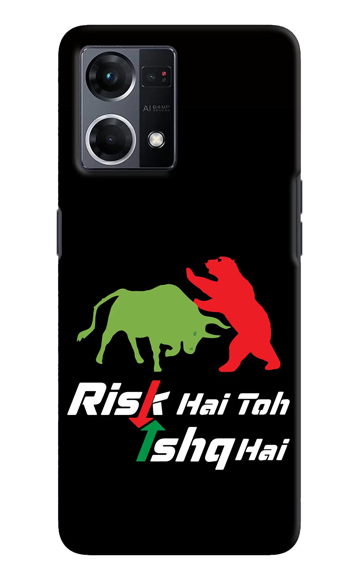 Risk Hai Toh Ishq Hai Oppo F21 Pro 4G Hard Case Back Cover by Casekaro