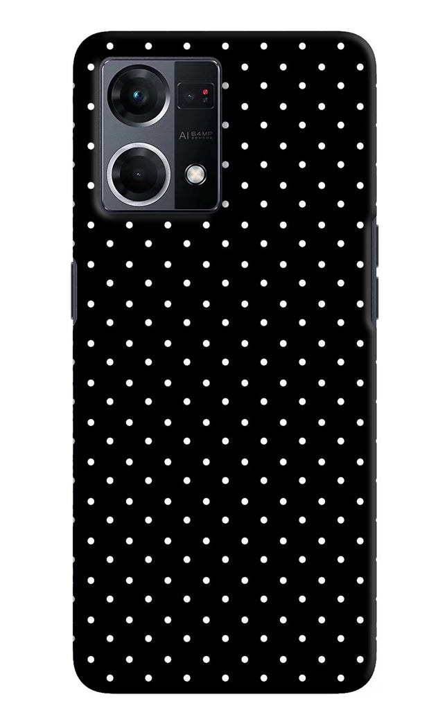 White Dots Oppo F21 Pro 4G Hard Case Back Cover by Casekaro