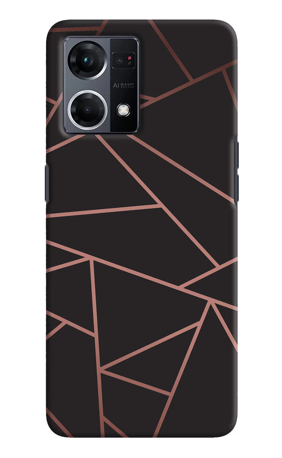 Geometric Pattern Oppo F21 Pro 4G Hard Case Back Cover by Casekaro