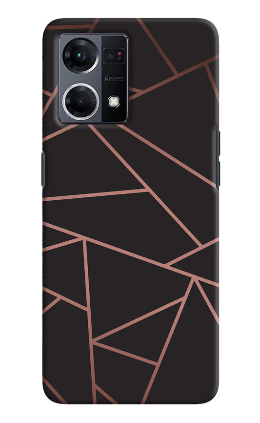 Geometric Pattern Oppo F21 Pro 4G Hard Case Back Cover by Casekaro