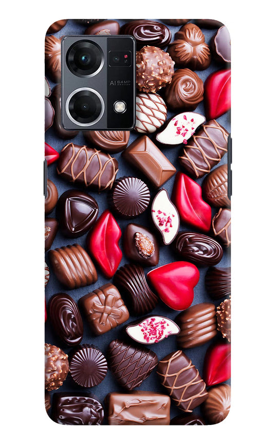 Chocolates Oppo F21 Pro 4G Hard Case Back Cover by Casekaro