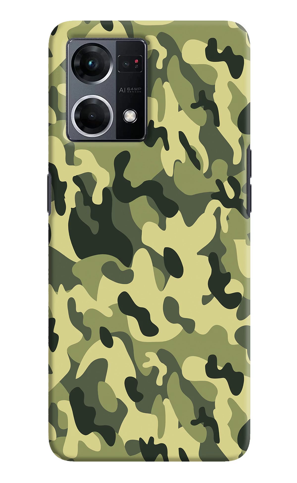 Camouflage Oppo F21 Pro 4G Hard Case Back Cover by Casekaro