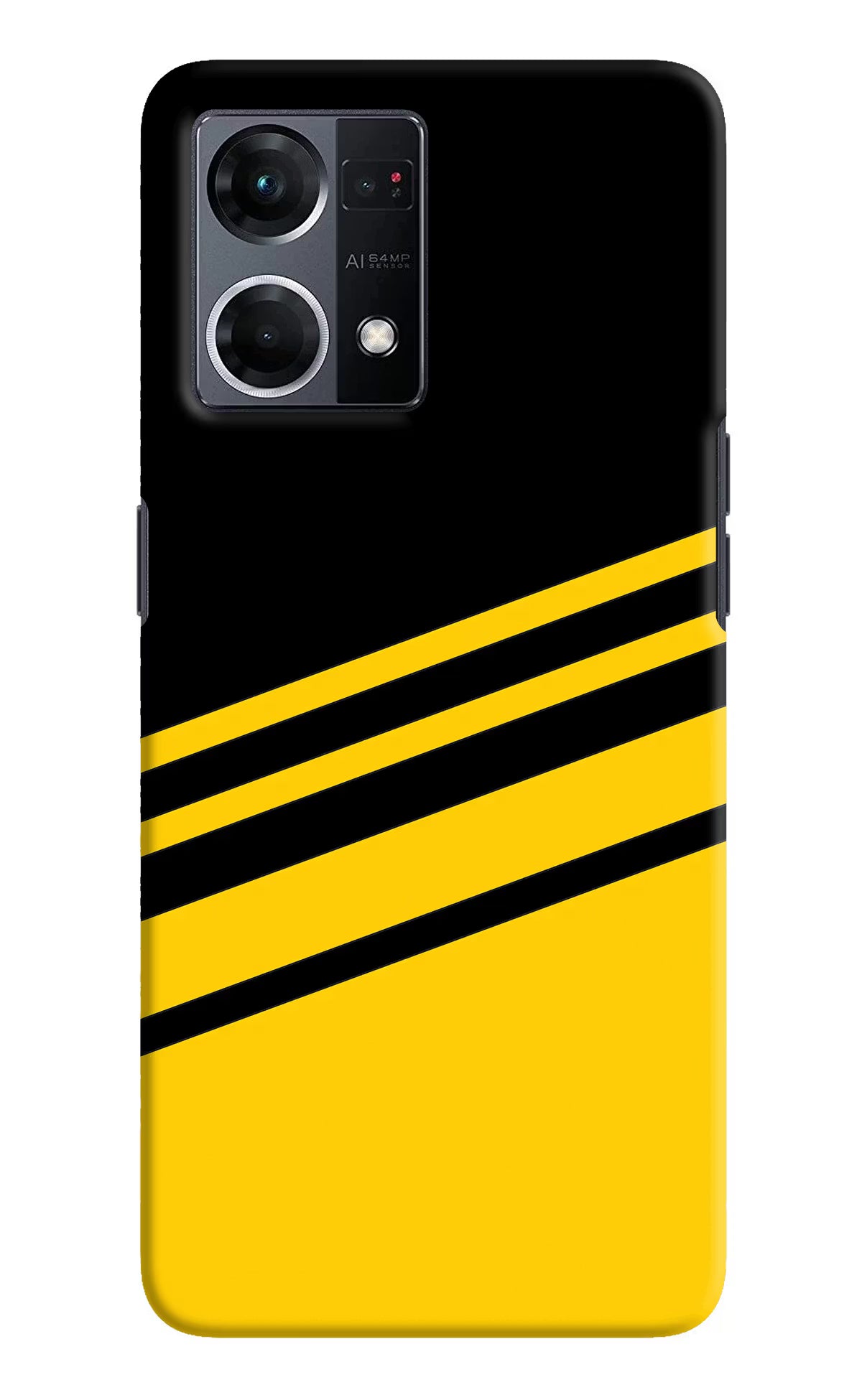 Yellow Shades Oppo F21 Pro 4G Hard Case Back Cover by Casekaro