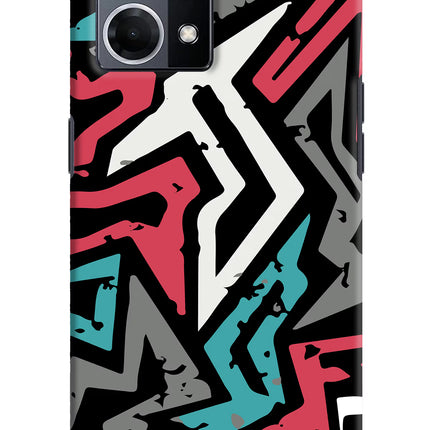 Geometric Graffiti Oppo F21 Pro 4G Hard Case Back Cover by Casekaro