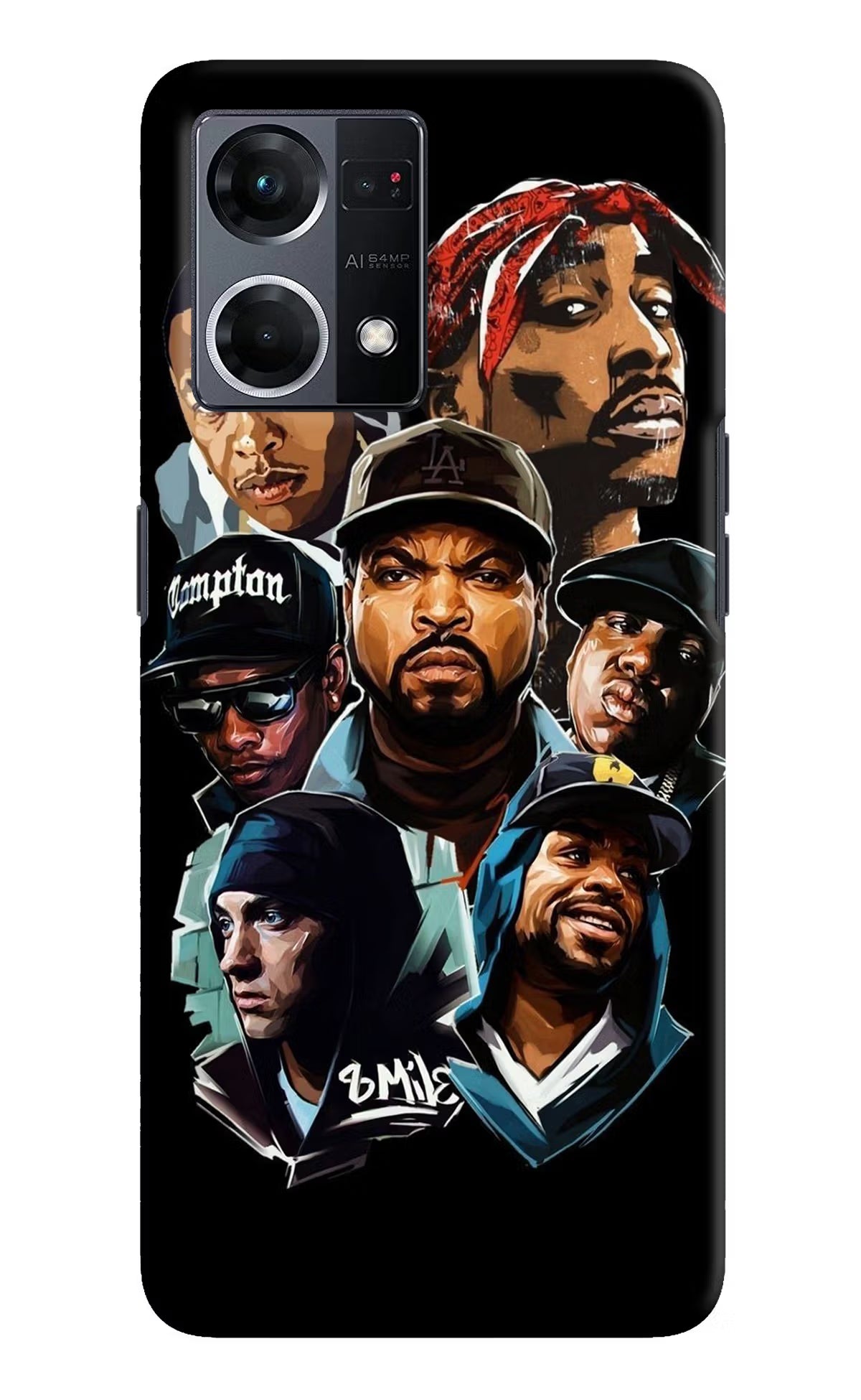 Rappers Oppo F21 Pro 4G Hard Case Back Cover by Casekaro