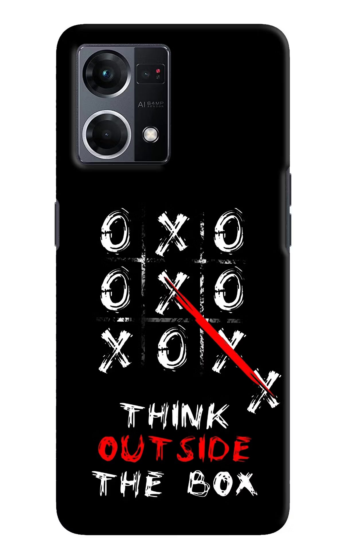 Think out of the BOX Oppo F21 Pro 4G Hard Case Back Cover by Casekaro