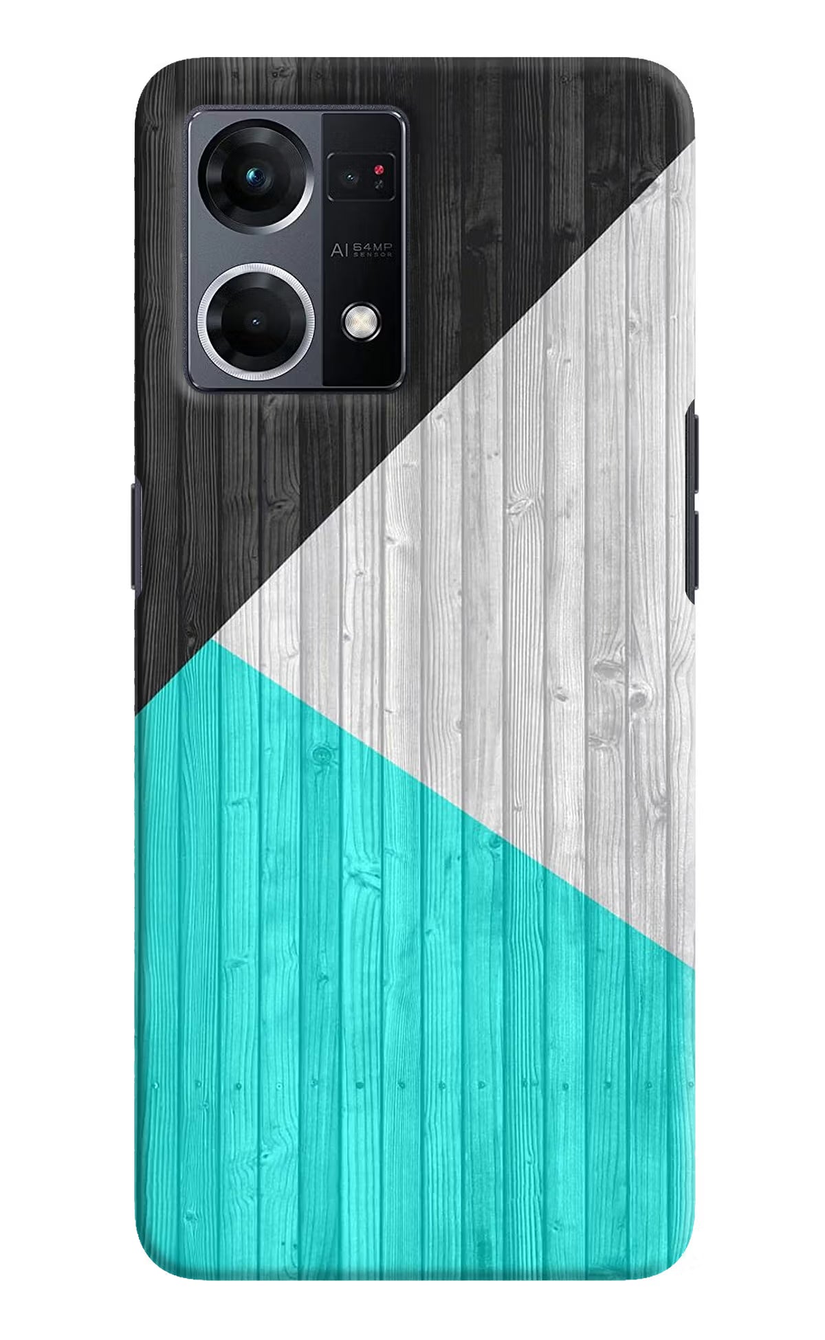 Wooden Abstract Oppo F21 Pro 4G Hard Case Back Cover by Casekaro