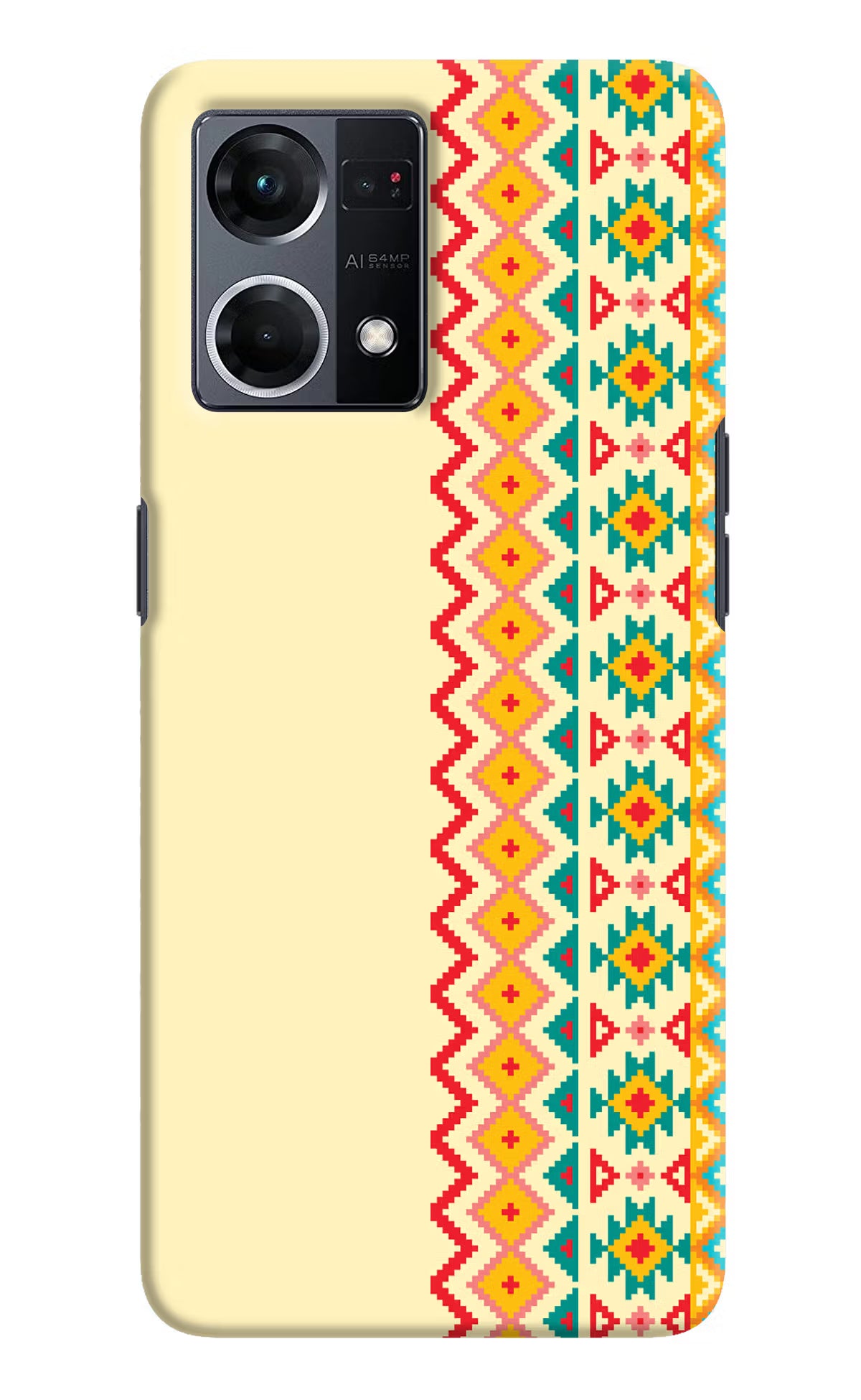 Ethnic Seamless Oppo F21 Pro 4G Hard Case Back Cover by Casekaro