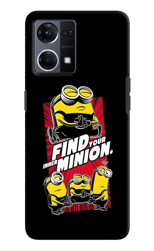 Find your inner Minion Oppo F21 Pro 4G Hard Case Back Cover by Casekaro
