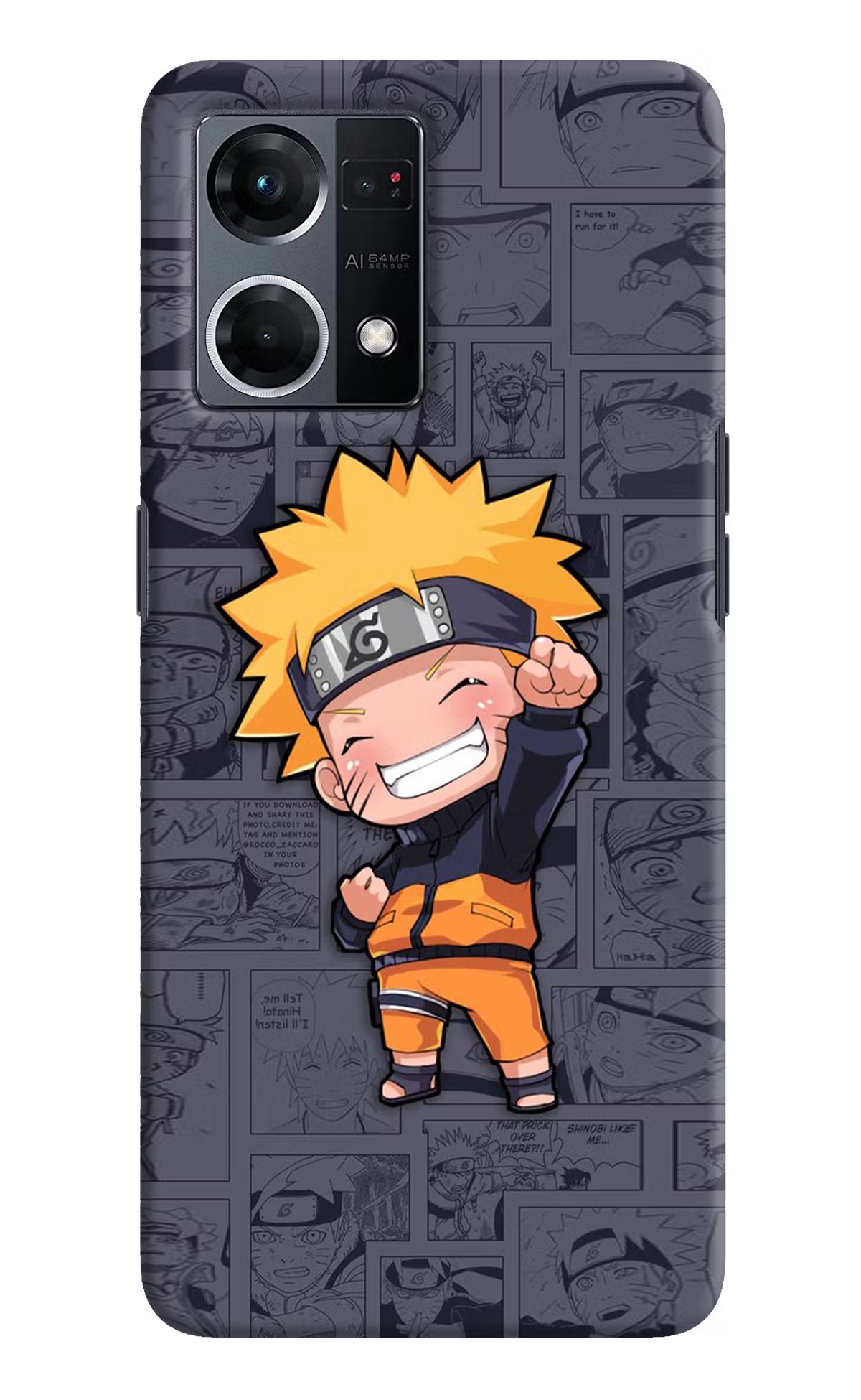 Chota Naruto Oppo F21 Pro 4G Hard Case Back Cover by Casekaro