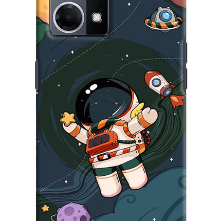 Cartoon Astronaut Oppo F21 Pro 4G Hard Case Back Cover by Casekaro