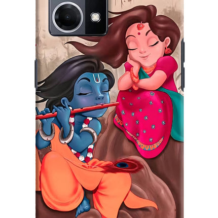 Radhe Krishna Oppo F21 Pro 4G Hard Case Back Cover by Casekaro