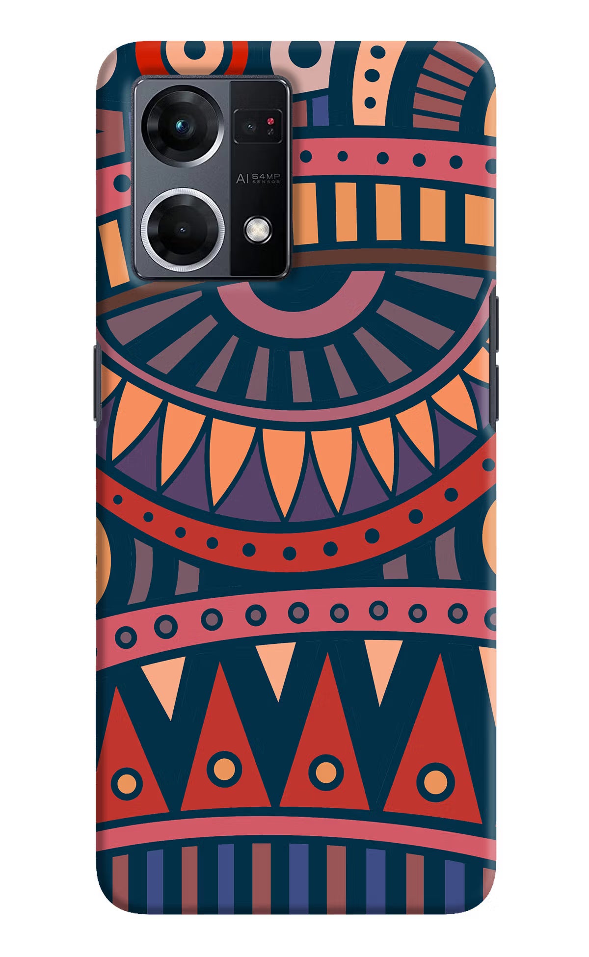 African Culture Design Oppo F21 Pro 4G Hard Case Back Cover by Casekaro