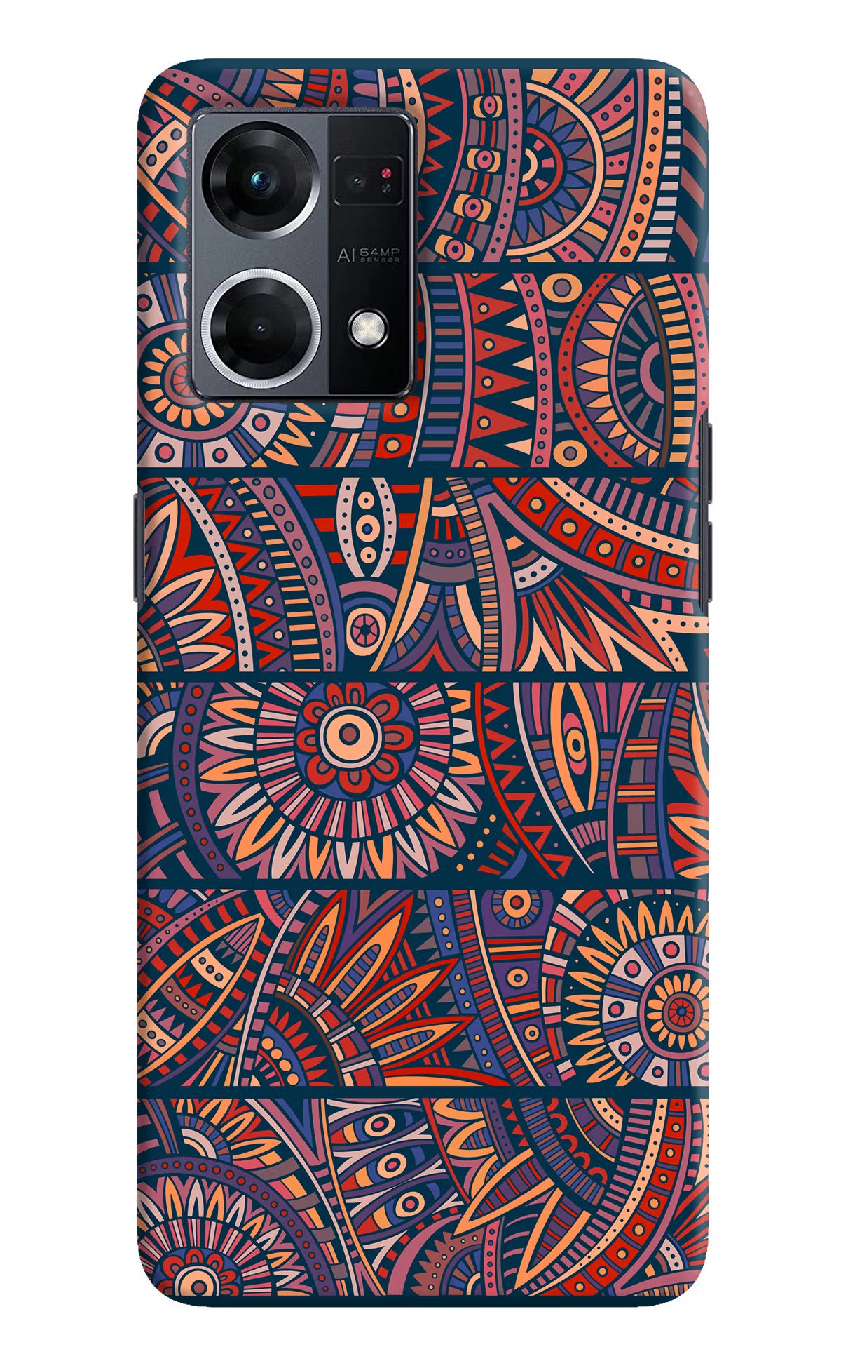 African Culture Design Oppo F21 Pro 4G Hard Case Back Cover by Casekaro