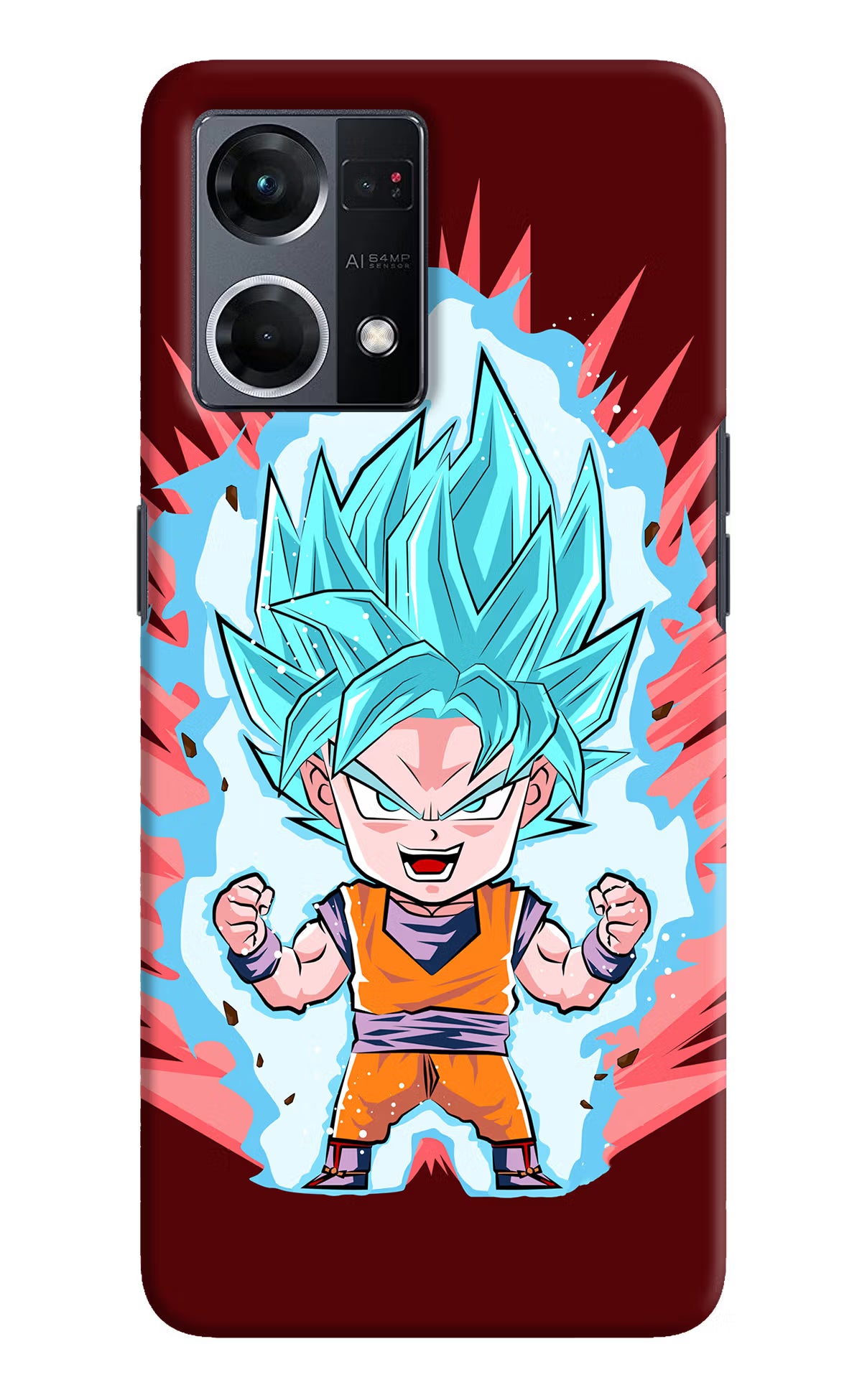 Goku Little Oppo F21 Pro 4G Hard Case Back Cover by Casekaro