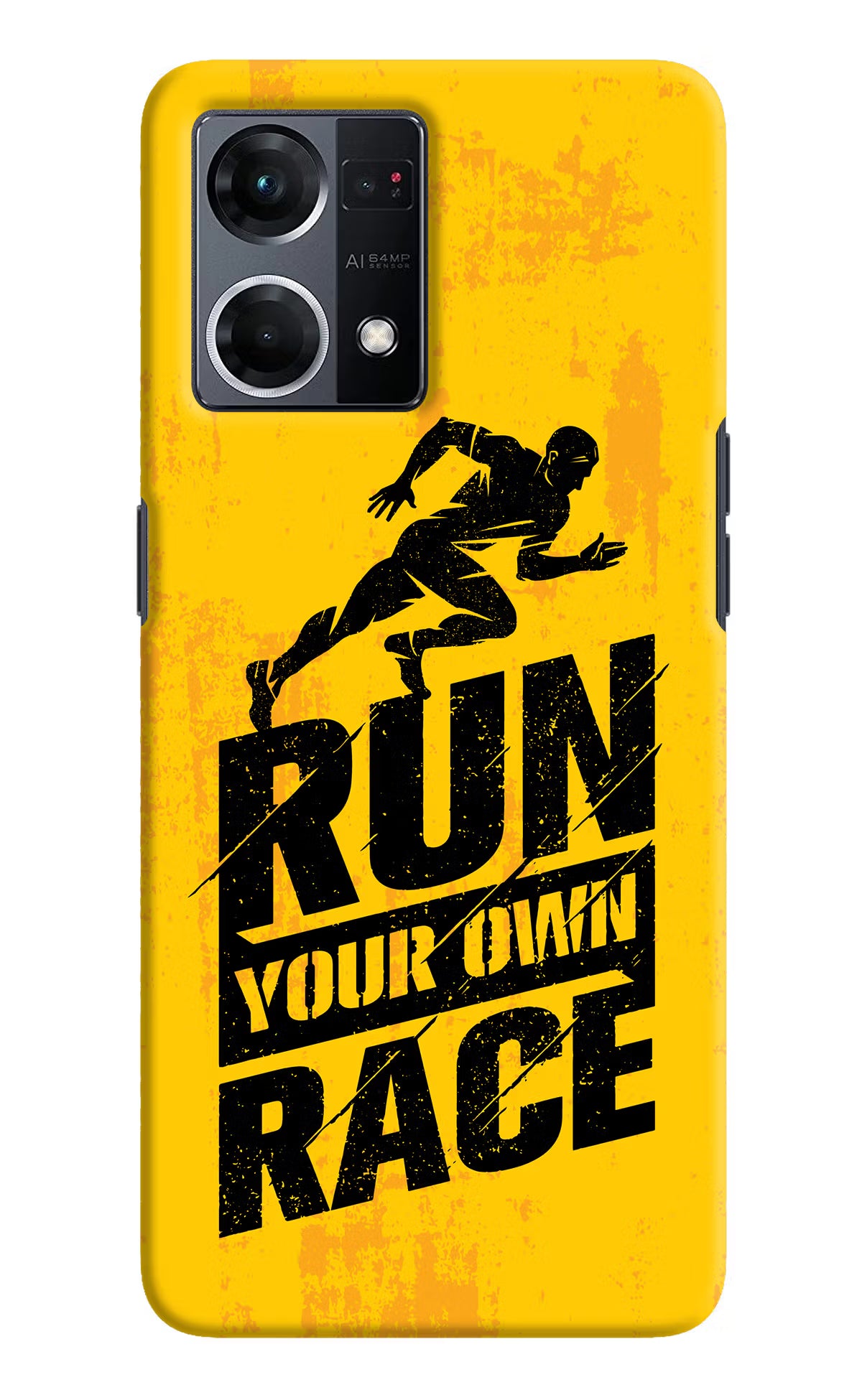 Run Your Own Race Oppo F21 Pro 4G Hard Case Back Cover by Casekaro
