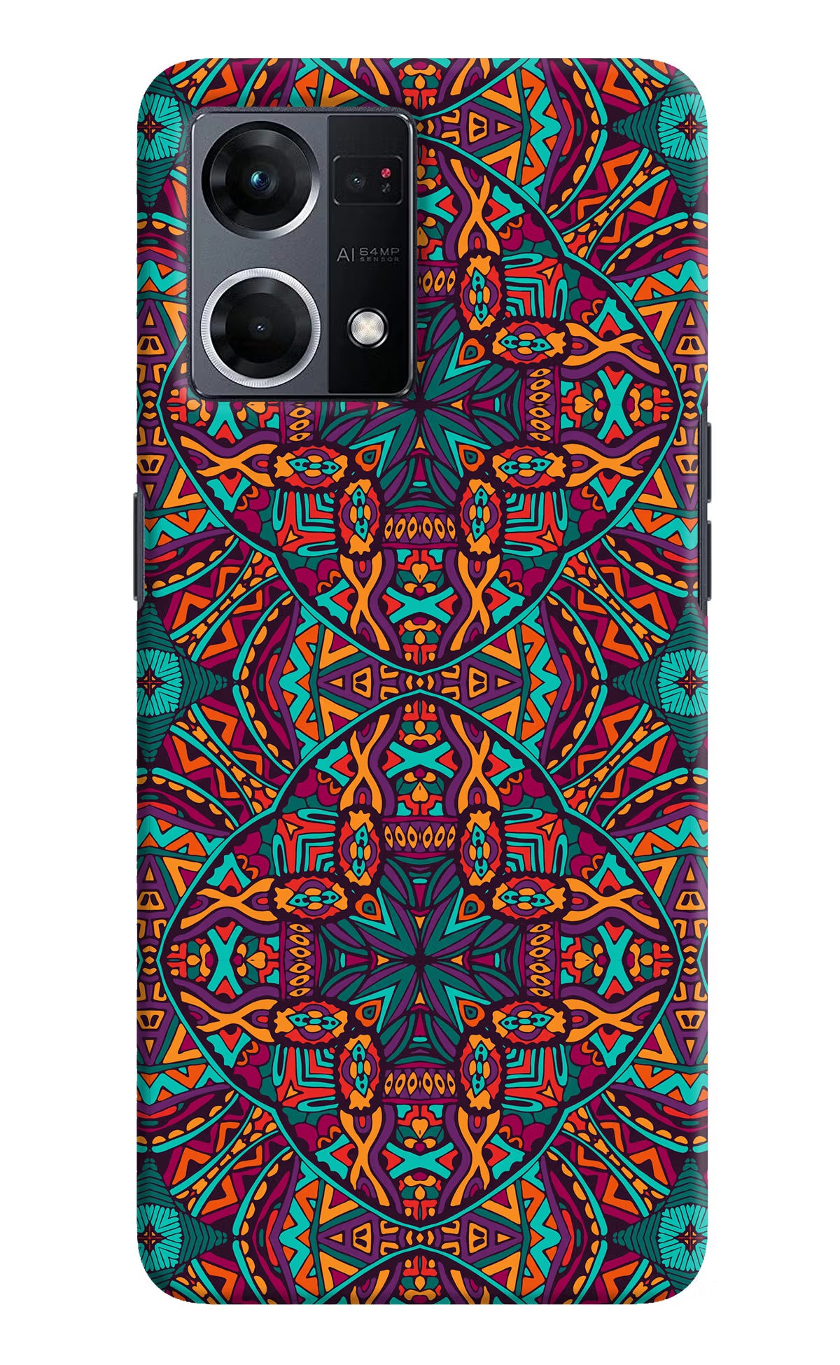 Colour Mandala Oppo F21 Pro 4G Hard Case Back Cover by Casekaro
