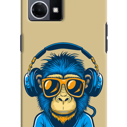 Monkey Headphone Oppo F21 Pro 4G Hard Case Back Cover by Casekaro