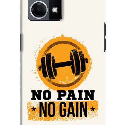 No Pain No Gain Oppo F21 Pro 4G Hard Case Back Cover by Casekaro