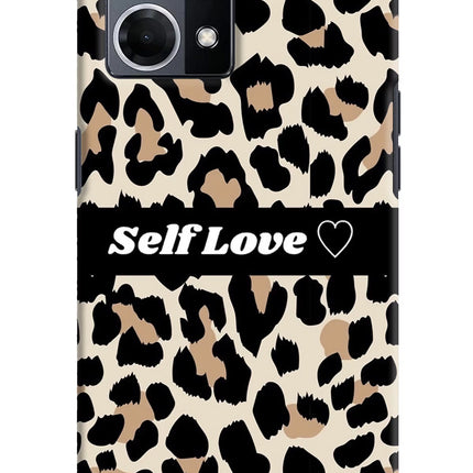 Leopard Print Self Love Oppo F21 Pro 4G Hard Case Back Cover by Casekaro