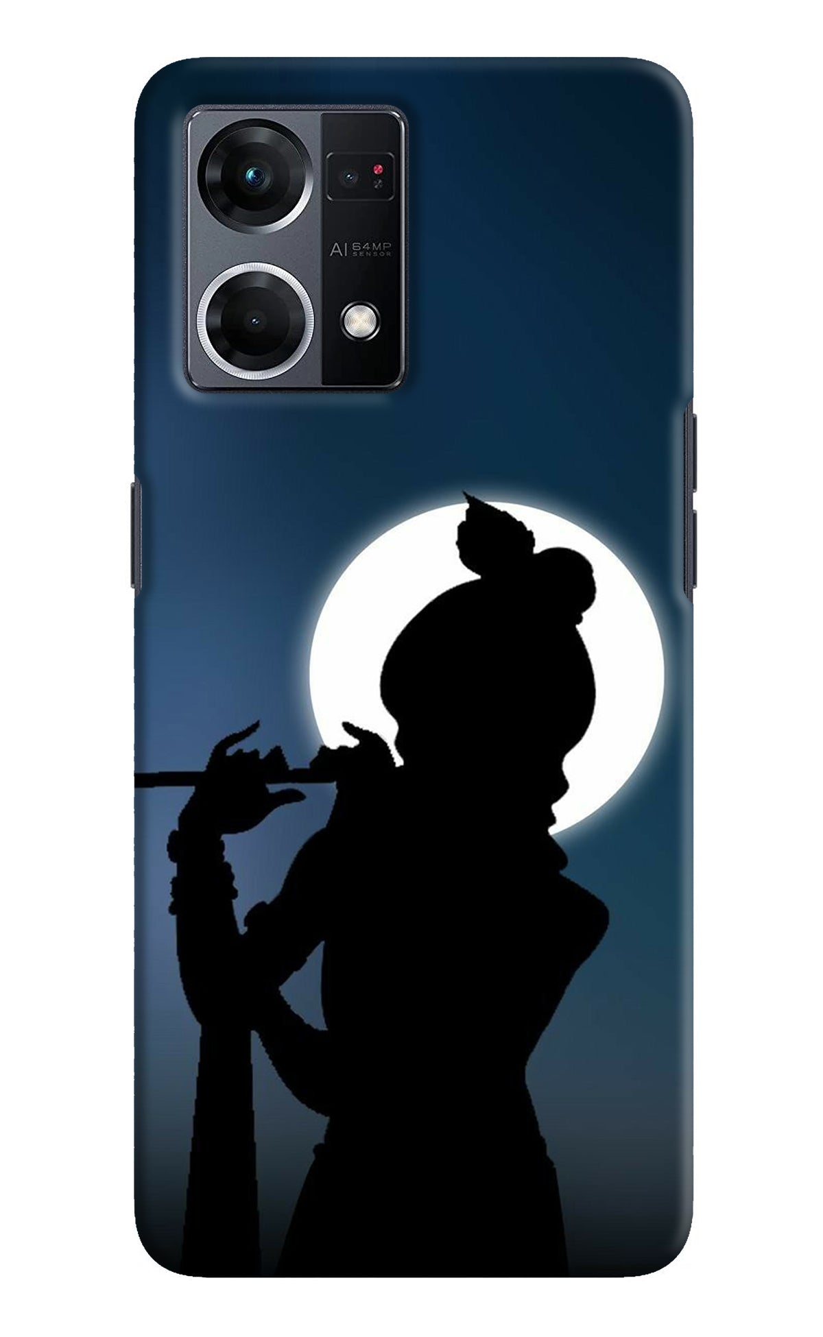 Shri Krishna Silhouette Oppo F21 Pro 4G Back Cover